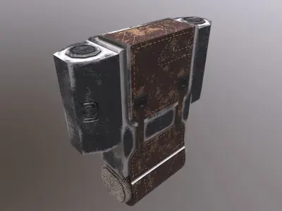 Post apocalyptic Bags Low-poly 3D model