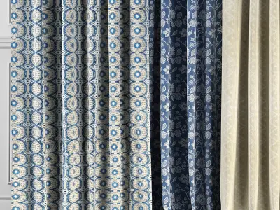 Curtain Set 73 3D model