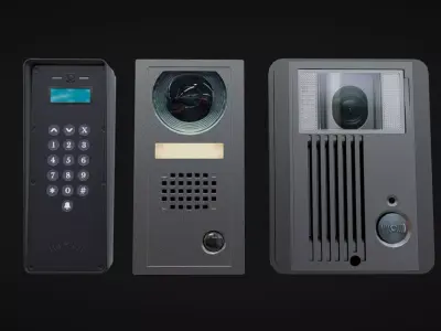 Door Intercom Pack 04 Low-poly 3D model