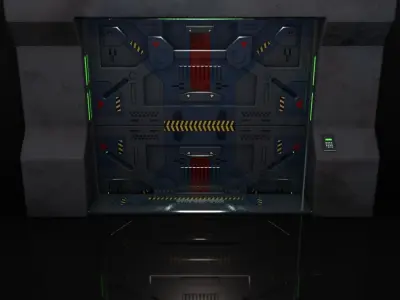 sci fi gate  3D model