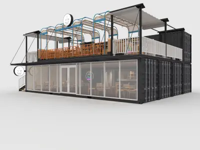 Container Cafe 16 3D model