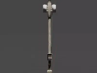 Telephone pole 3D model