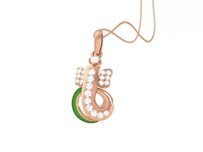 Spiritual Ganesha Pendant 3D print model