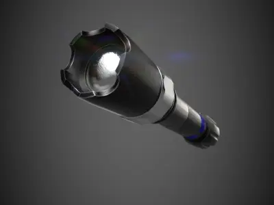 Flashlight Low-poly 3D model