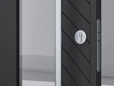 Aluminium door 267 3D model