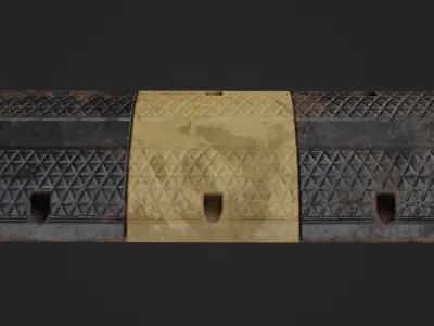 Traffic Bump Game Ready Model Low-poly 3D model