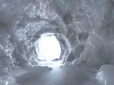 Frozen Ice Cave 4 3D model