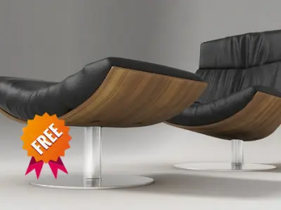 Kara Armchair Desiree Free 3D model