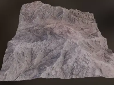 Arid Landscape 3 - Scan 3D model