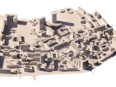 Pecherska Square in Kyiv 3D model