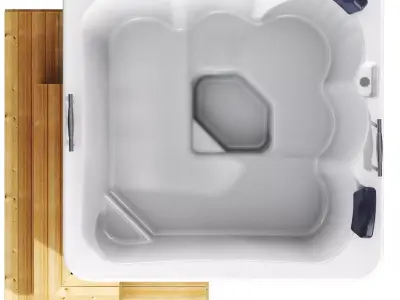 Jacuzzi 04 Spa pool Low-poly 3D model