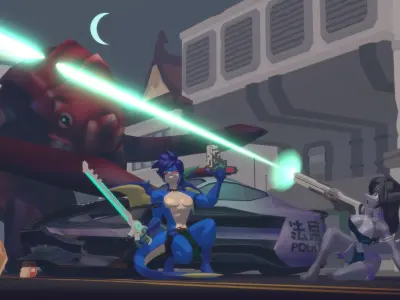 Acheron Drake Clean Low-poly 3D model