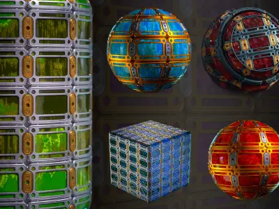 Crystal Materials Mega Bundle-16 - SBsar - Maps - VOL 02 Texture