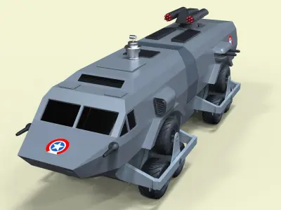 Landmaster from Damnation Alley 3D model