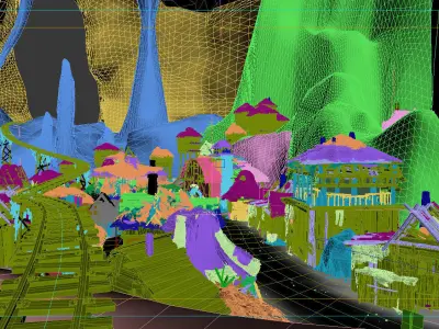 Complex Cave T 01  3D model