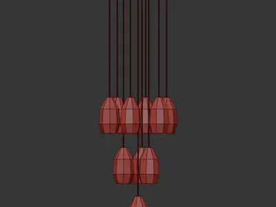 CHATELET CIRCULAR CHANDELIER 3D model
