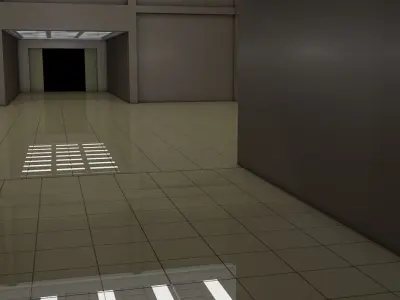 Empty Room Low-poly 3D model