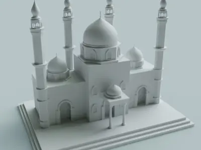 Traditional Masjid  Free 3D model
