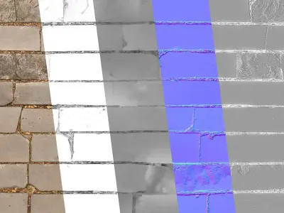 Block Paving 02 - Photogrammetry based Environment Texture Texture