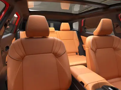 Panoramic Roof Hybrid SUV Red Simplified 