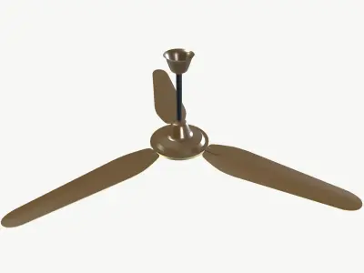 Ceiling fan Low-poly 3D model