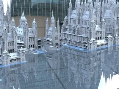 Fantasy Venice waterfront kit bash collection 2 3D model 3D model
