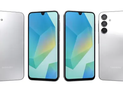 Samsung Galaxy A16 4G Light Gray High Poly 3D model