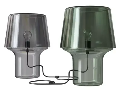 Cosy Grey Table Lamp 3D model