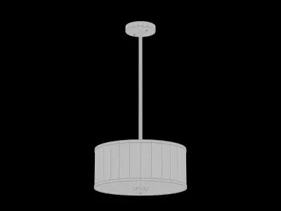 Aaru Fabric Semi Flush Mount MK2 3D model