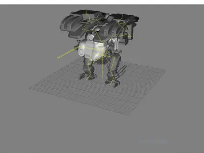 War Robot Character R04 3D model