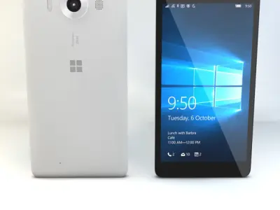 Microsoft Lumia 950-950XL Low-poly 3D model