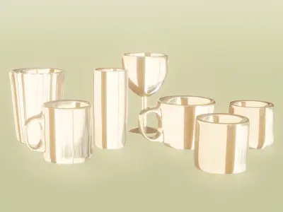 Glass glasses 7 3D model