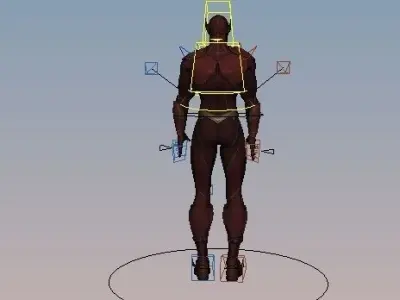 The Flash Rigged Low-poly 3D model