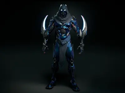 Robot 3 Low-poly 3D model