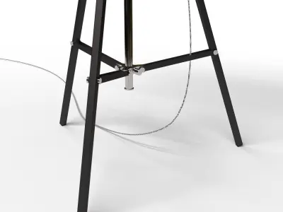 Tripod Lamp 3D model