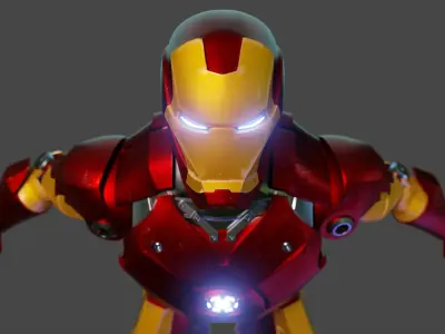 IronMan Mark III Low-poly 3D model