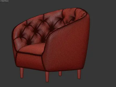 Ria Vic 2 seater quilted sofa Actona 3D model