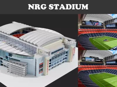  NRG Stadium 3D 3D model