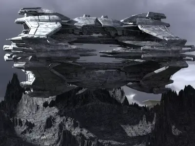 Space Station Mining Base 2 3D model