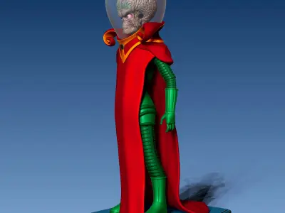 Alien from the movie Mars Attacks 3D print model