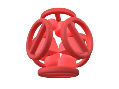 Blocked User Icon V2 002 Low-poly 3D model