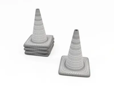 Traffic cone 3D model