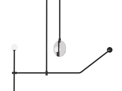 Mobile chandelier 6 3D model