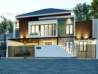 House Facade Model 1 3D print model