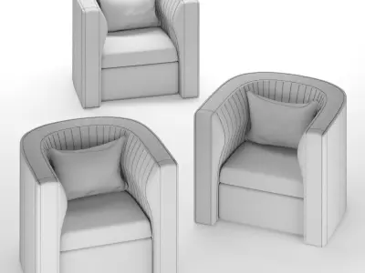 Holly Hunt ArmChair Free 3D model