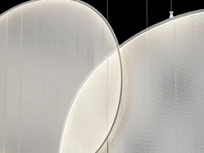 iiii 09 led fabric pendant lamp Low-poly 3D model