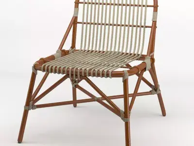 wicker chair 3D model
