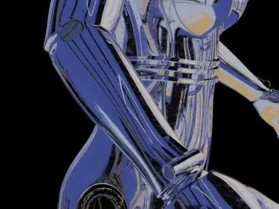 Women Robot Hajime Sorayama  3D model