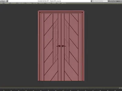 Interior Doors  3d model Low-poly 3D model