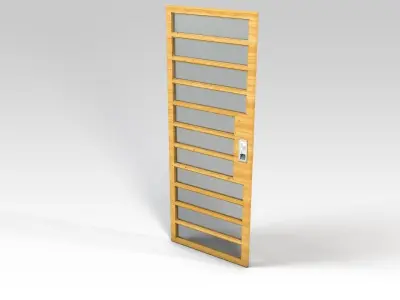 Modern door 3D model buy
